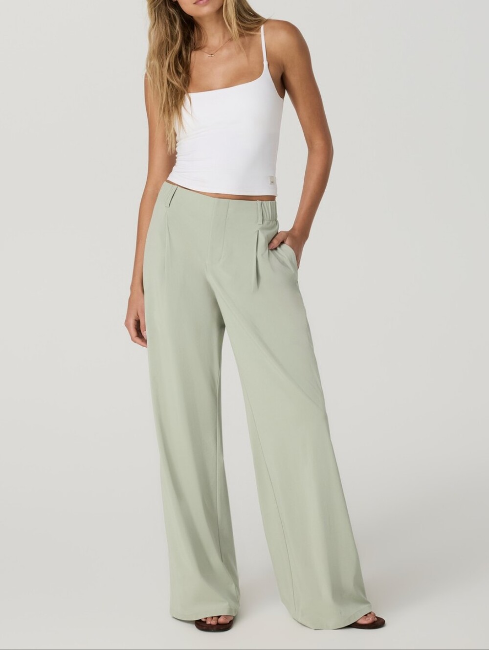 Vuori Villa Wide Leg Touser Pants Sweet Pea Size XS NEW NWT
